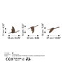 Wallity Rusty Birds 1 Decoración de Pared de Metal